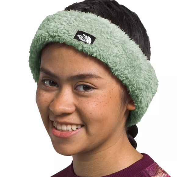 NWT The North Face Kids' Suave Oso Green Winter Fuzzy Headband - Picture 5 of 5